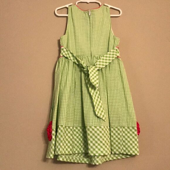 Jessica Ann Green Gingham Dress - Size 6 - Picture 6 of 7